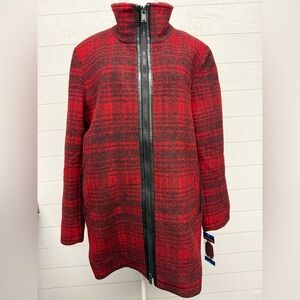 Women’s Pendleton Red and Black Plaid Walker Coat